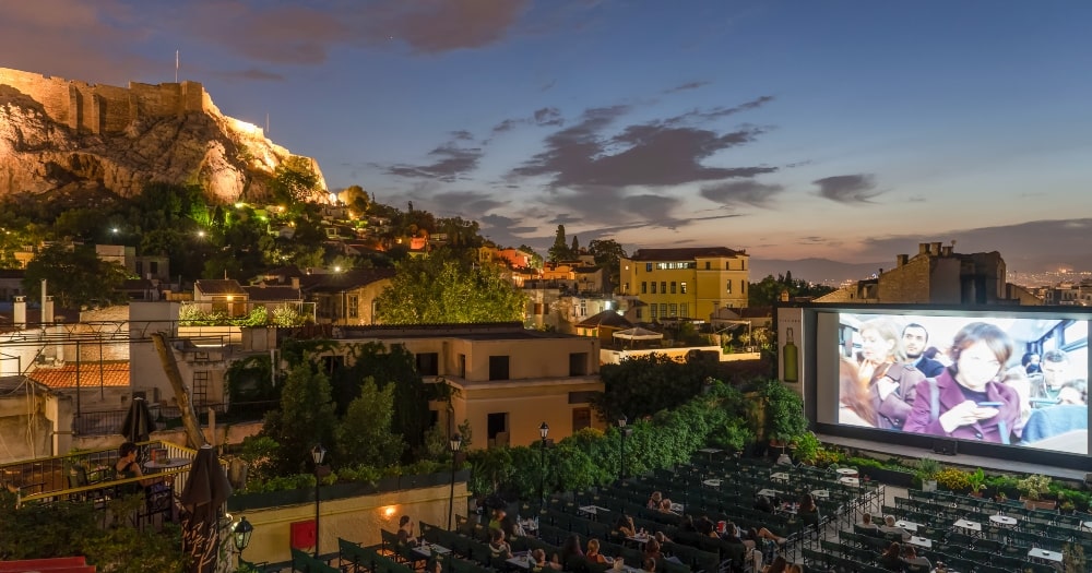 Open air cinema screening in Athens © GNTO/P. Merakos