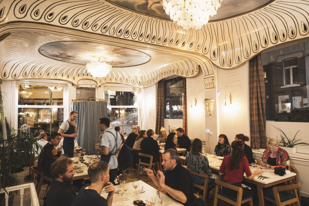 Dine at the Michelin-starred vegetarian restaurant humus x hortense, also a feast for the eyes.