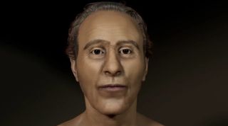 A facial reconstruction of Ramses II