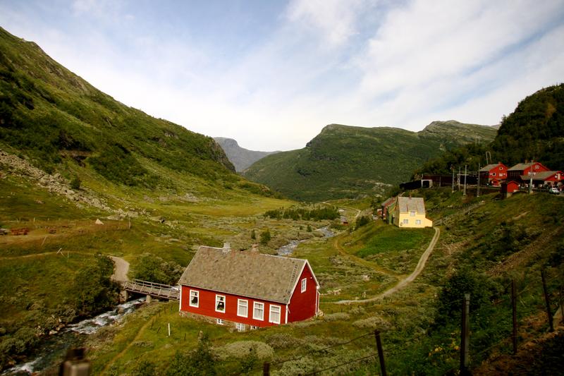 Views like this quaint countryside town is just one of the sights you’ll see on the Oslo Bergen Line.