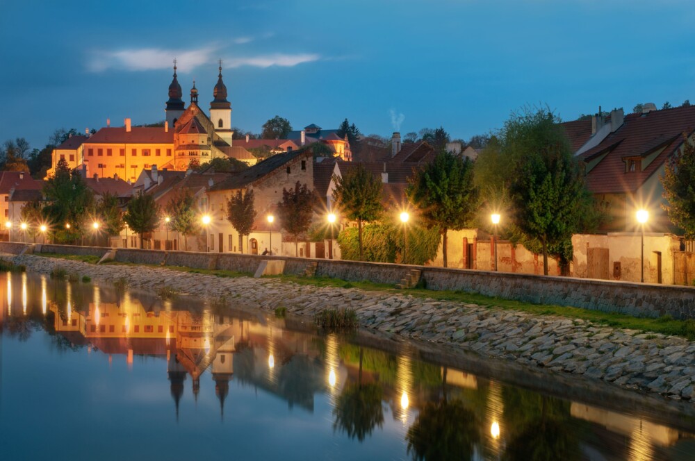 Explore the labyrinth of narrow streets of the Jewish quarter in Třebíč , Czech Republic