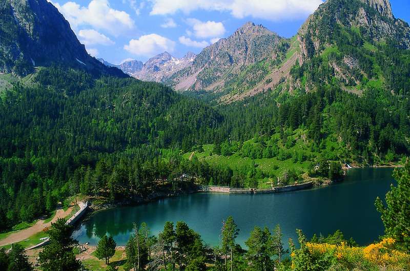 The Pyrenees stand over Aigües Tortes National 